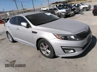 2014 Kia Optima LX z VIN 5XXGM4A70EG321774, wystawiony jako IAAI lot #36053297 z przebiegiem 89 189 mil mil oraz . Historia ofert i sprzedaży dostępna na DreamBid. Obrazek 1.