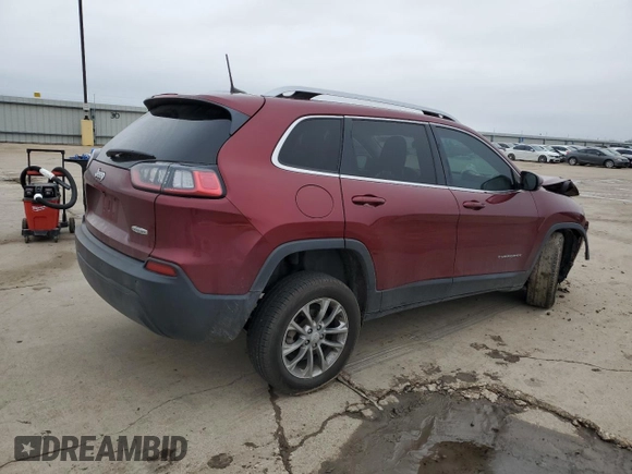 2019 Jeep Cherokee Latitude Plus with VIN 1C4PJLLB5KD110581, listed as a Copart auction lot 47652045 with 80,902 mi miles and Salvage Title. Bid and sale history available at DreamBid. Image 3.