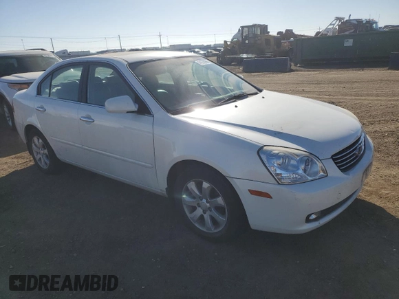 2007 Kia Optima EX with VIN KNAGE124075130358, listed as a Copart auction lot 44270255 with 120,132 mi miles and Salvage Title. Bid and sale history available at carsss.com. Image 4.
