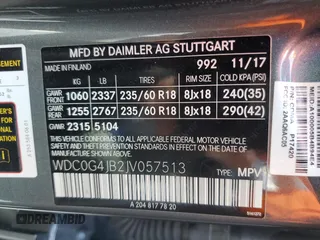 2018 Mercedes-Benz GLC with VIN WDC0G4JB2JV057513, listed as a Copart auction lot 71833722 with 42,998 mi miles. Bid and sale history available at carsss.com. Image 16.
