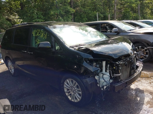 2015 Toyota Sienna XLE with VIN 5TDYK3DC8FS574645, listed as a IAAI auction lot 42528851 with 164,408 mi miles and . Bid and sale history available at DreamBid. Image 1.