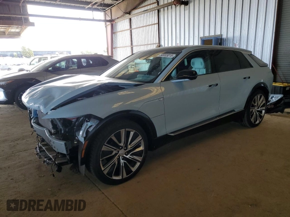 2024 Cadillac LYRIQ Luxury z VIN 1GYKPSRK0RZ105290, wystawiony jako Copart lot #50033015 z przebiegiem Nie podano mil oraz Szkoda całkowita • Salvage title. Historia ofert i sprzedaży dostępna na DreamBid. Obrazek 1.