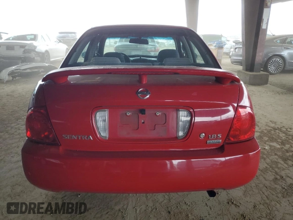 2006 Nissan Sentra S with VIN 3N1CB51D26L577729, listed as a Copart auction lot 51369795 with 104,743 mi miles and Clean Title. Bid and sale history available at DreamBid. Image 6.