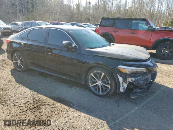 2022 Honda Civic Touring z VIN 2HGFE1F91NH001427, wystawiony jako Copart lot #53155195 z przebiegiem 83 921 mil mil oraz Szkoda całkowita • Salvage title. Historia ofert i sprzedaży dostępna na DreamBid. Obrazek 4.