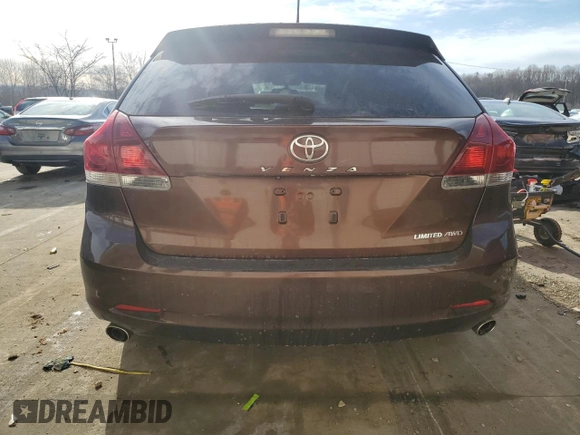 2013 Toyota Venza LE with VIN 4T3BK3BB4DU081587, listed as a Copart auction lot 46638185 with 166,002 mi miles and Salvage Title. Bid and sale history available at DreamBid. Image 6.