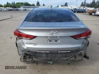 2017 Hyundai Elantra SE with VIN 5NPD74LF1HH079052, listed as a Copart auction lot 58267955 with Not provided miles and Salvage title. Bid and sale history available at DreamBid. Image 6.