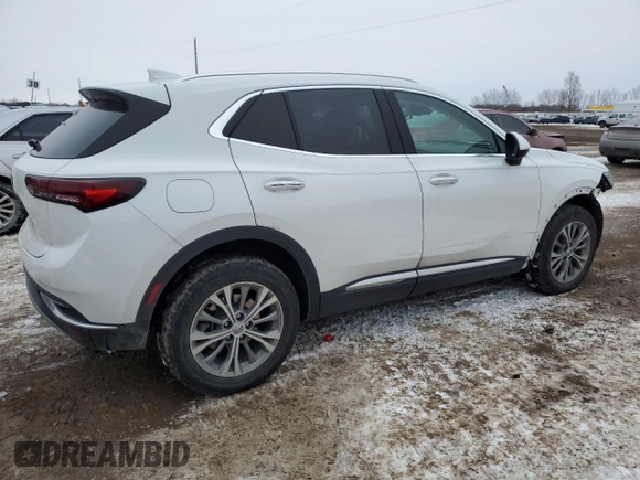 2022 Buick Envision Preferred with VIN LRBAZLR41ND124374, listed as a Copart auction lot 42351565 with 44,295 mi miles and Clean Title. Bid and sale history available at carsss.com. Image 3.