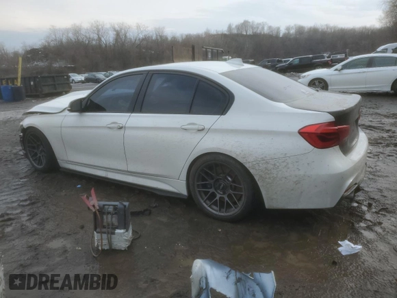 2016 BMW 3 Series 340i xDrive with VIN WBA8B7G58GNT96017, listed as a Copart auction lot 45542255 with 38,542 mi miles and Salvage title. Bid and sale history available at DreamBid. Image 2.