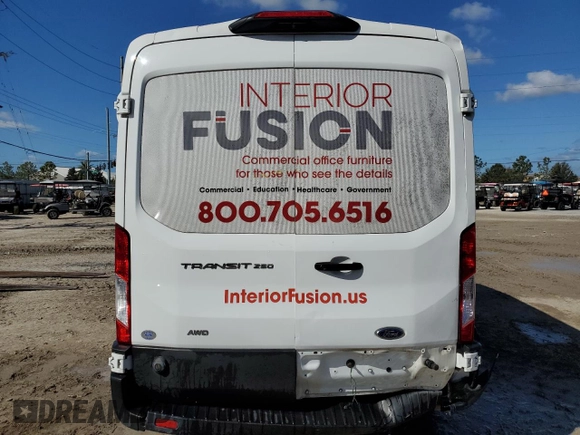 2020 Ford Transit Cargo with VIN 1FTBR2C87LKA40533, listed as a Copart auction lot 78714254 with 71,417 mi miles and Salvage Title. Bid and sale history available at carsss.com. Image 6.