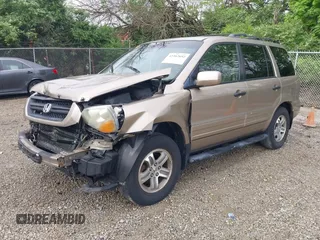 2005 Honda Pilot EX-L z VIN 2HKYF187X5H548431, wystawiony jako IAAI lot #42202692 z przebiegiem 199 889 mil mil oraz . Historia ofert i sprzedaży dostępna na DreamBid. Obrazek 2.