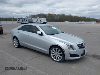 2014 Cadillac ATS Luxury AWD with VIN 1G6AH5SX9E0190881, listed as a IAAI auction lot 40718492 with 65,666 mi miles and . Bid and sale history available at carsss.com. Image 1.