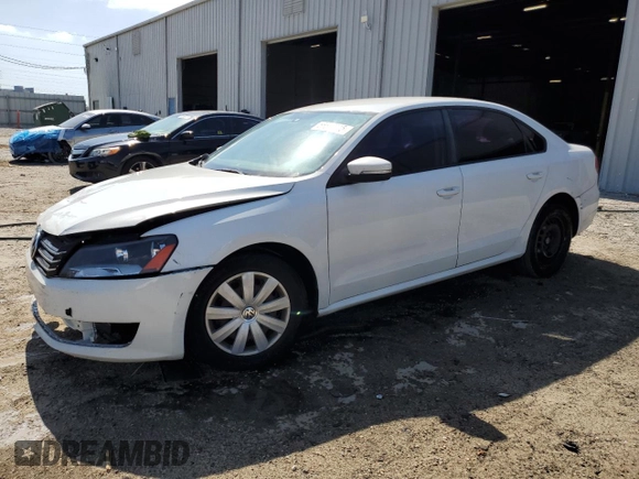 2013 Volkswagen Passat S с VIN 1VWAP7A39DC113688, выставлен на аукционе Copart как лот 55616515 с пробегом 248 651 миль миль и Списание • Salvage title. История ставок и продаж доступна на DreamBid. Изображение 1.