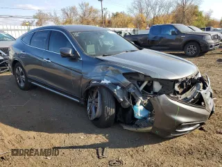 2013 Honda Crosstour EX-L with VIN 5J6TF2H58DL004464, listed as a Copart auction lot 77202994 with 142,494 mi miles and Salvage Title. Bid and sale history available at carsss.com. Image 4.