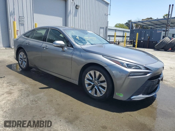 2022 Toyota Mirai XLE with VIN JTDAAAAA6NA007342, listed as a Copart auction lot 60264625 with 27,410 mi miles and Salvage title. Bid and sale history available at DreamBid. Image 4.