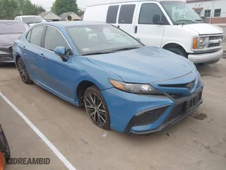 2023 Toyota Camry SE with VIN 4T1G11AK3PU172927, listed as a IAAI auction lot 42121535 with 47,757 mi miles. Bid and sale history available at carsss.com. Image 1.