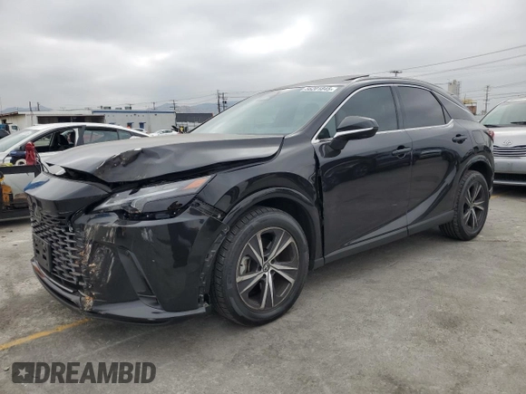 2023 Lexus RX 350h with VIN 2T2BBMCA9PC017082, listed as a Copart auction lot 56201845 with 3,605 mi miles and Salvage title. Bid and sale history available at DreamBid. Image 1.
