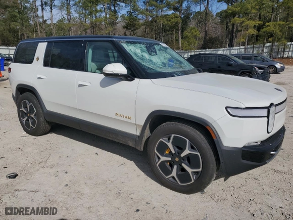 2024 Rivian R1S Adventure with VIN 7PDSGABA1RN030813, listed as a Copart auction lot 47614385 with NaN miles and Salvage Title. Bid and sale history available at carsss.com. Image 4.