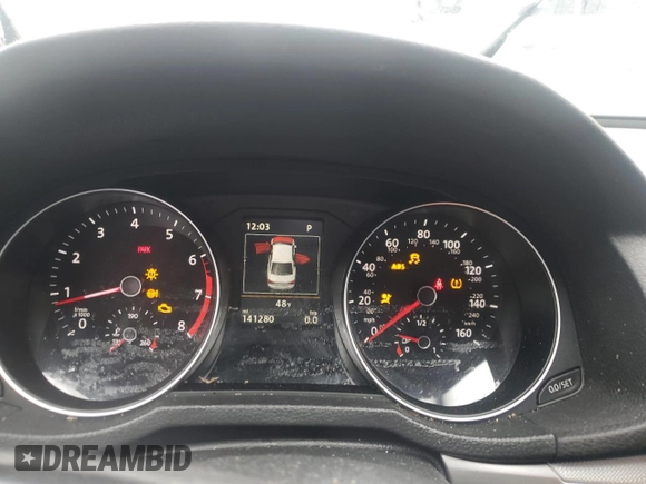 2019 Volkswagen Passat 2.0T Wolfsburg Edition with VIN 1VWLA7A38KC005327, listed as a Copart auction lot 42009325 with 141,280 mi miles and Salvage Title. Bid and sale history available at carsss.com. Image 9.
