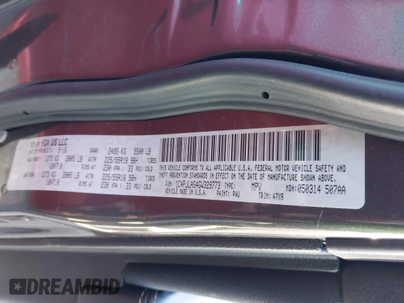 2016 Jeep Cherokee Sport with VIN 1C4PJLAS4GW329773, listed as a IAAI auction lot 41300023 with 101,912 mi miles and . Bid and sale history available at DreamBid. Image 9.