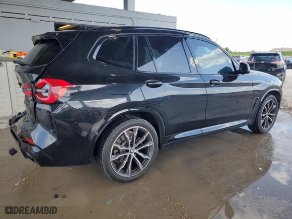 2022 BMW X3 sDrive30i with VIN 5UX43DP09N9L19260, listed as a Copart auction lot 52970235 with 31,626 mi miles and Salvage Title. Bid and sale history available at carsss.com. Image 3.