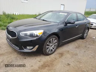 2015 Kia Cadenza Premium with VIN KNALN4D79F5172906, listed as a Copart auction lot 55806954 with 119,588 mi miles and Salvage Title. Bid and sale history available at carsss.com. Image 1.