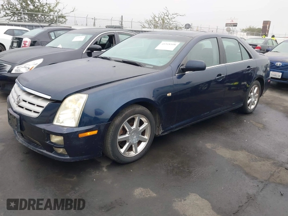 2005 Cadillac STS with VIN 1G6DW677X50123837, listed as a IAAI auction lot 41518108 with 167,385 mi miles. Bid and sale history available at carsss.com. Image 2.