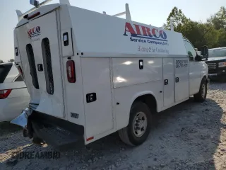 2019 Chevrolet Express Commercial with VIN 1GB0GRFG4K1196465, listed as a Copart auction lot 66754394 with 103,770 mi miles and Salvage Title. Bid and sale history available at carsss.com. Image 3.