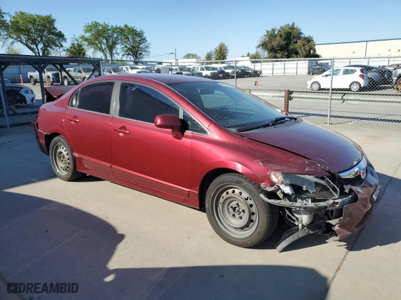 2010 Honda Civic Sdn LX with VIN 19XFA1F53AE069354, listed as a Copart auction lot 50660485 with 341,794 mi miles and Clean Title. Bid and sale history available at carsss.com. Image 4.