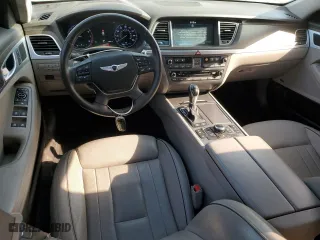 2015 Hyundai Genesis 3.8L with VIN KMHGN4JE9FU101990, listed as a Copart auction lot 49518945 with 58,601 mi miles and Clean Title. Bid and sale history available at carsss.com. Image 8.