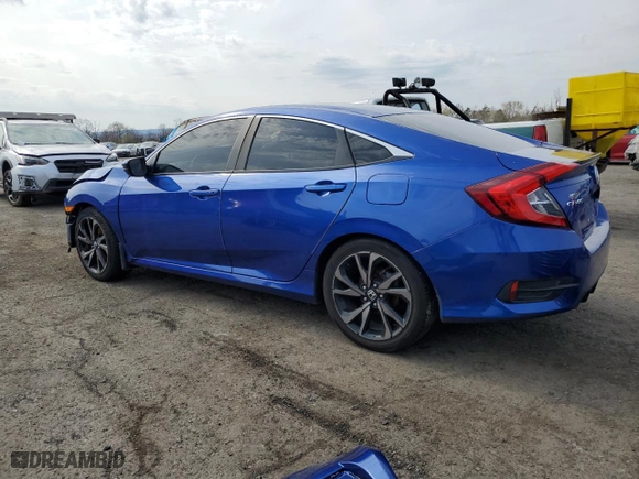 2021 Honda Civic Sedan Sport with VIN 2HGFC2F80MH517814, listed as a Copart auction lot 52931475 with 0 mi miles and Salvage Title. Bid and sale history available at carsss.com. Image 2.