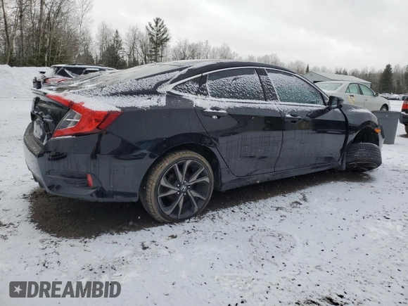 2019 Honda Civic Sedan Sport with VIN 2HGFC2F89KH018667, listed as a Copart auction lot 47868525 with 87,791 mi miles and Clean Title. Bid and sale history available at carsss.com. Image 3.
