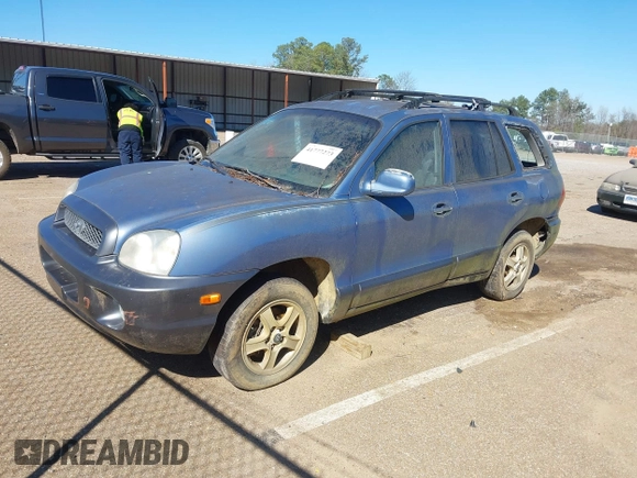 2003 Hyundai Santa Fe GLS with VIN KM8SC73D23U454976, listed as a IAAI auction lot 41777273 with 191,402 mi miles. Bid and sale history available at carsss.com. Image 2.