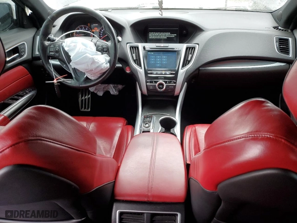 2019 Acura TLX w/A-Spec Pkg with VIN 19UUB3F64KA801568, listed as a Copart auction lot 45381445 with 145,671 mi miles and Clean Title. Bid and sale history available at carsss.com. Image 8.