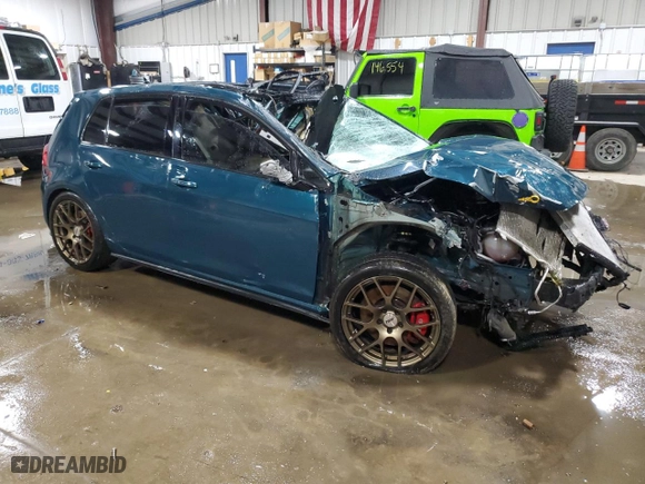2019 Volkswagen Golf GTI S with VIN 3VW6T7AU0KM014425, listed as a Copart auction lot 44940005 with 0 mi miles and Salvage Title. Bid and sale history available at carsss.com. Image 4.