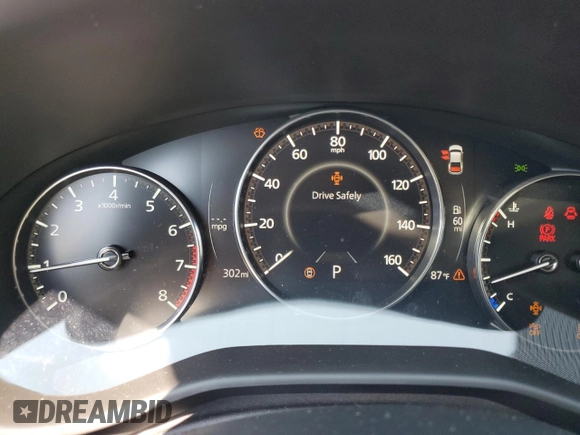 2024 Mazda 3 S with VIN 3MZBPAAM4RM432643, listed as a Copart auction lot 73061674 with 302 mi miles and Salvage Title. Bid and sale history available at DreamBid. Image 9.