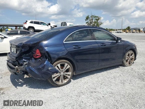 2018 Mercedes-Benz CLA 250 with VIN WDDSJ4EB2JN508634, listed as a Copart auction lot 58508315 with 50,037 mi miles and Clean title. Bid and sale history available at DreamBid. Image 3.