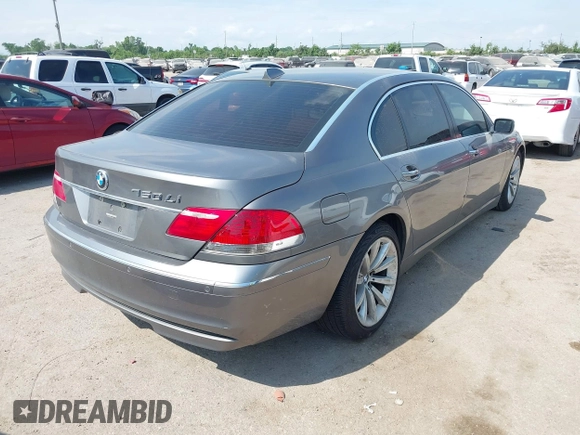 2008 BMW 7 Series 750Li with VIN WBAHN83568DT78271, listed as a IAAI auction lot 42048031 with 160,065 mi miles and . Bid and sale history available at carsss.com. Image 4.