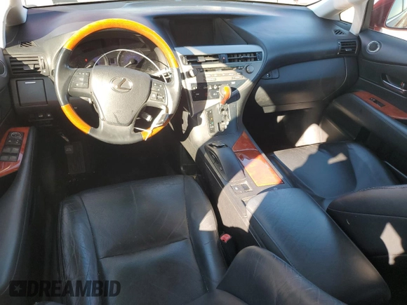 2010 Lexus RX 450h with VIN JTJZB1BA1A2002890, listed as a Copart auction lot 80060764 with 106,880 mi miles and Salvage Title. Bid and sale history available at DreamBid. Image 8.
