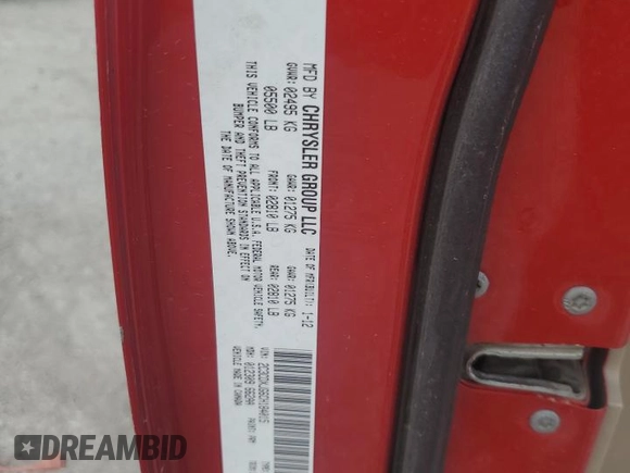 2012 Dodge Charger SXT with VIN 2C3CDXJG6CH184015, listed as a Copart auction lot 59302064 with 207,997 mi miles and Salvage Title. Bid and sale history available at carsss.com. Image 13.