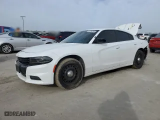 2023 Dodge Charger Police with VIN 2C3CDXKG0PH608728, listed as a Copart auction lot 48134745 with 0 mi miles and Salvage Title. Bid and sale history available at carsss.com. Image 1.