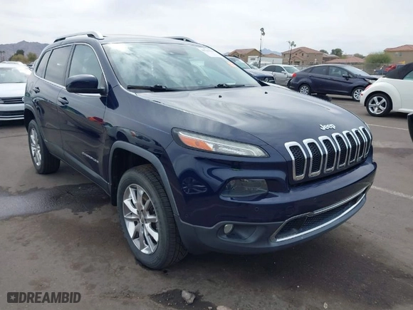 2014 Jeep Cherokee Limited with VIN 1C4PJMDS3EW121849, listed as a IAAI auction lot 41713331 with NaN miles. Bid and sale history available at carsss.com. Image 1.