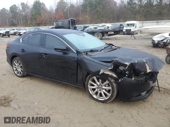2020 Mazda 3 Premium with VIN 3MZBPAEMXLM124362, listed as a Copart auction lot 85376094 with 48,222 mi miles and Salvage title. Bid and sale history available at DreamBid. Image 4.