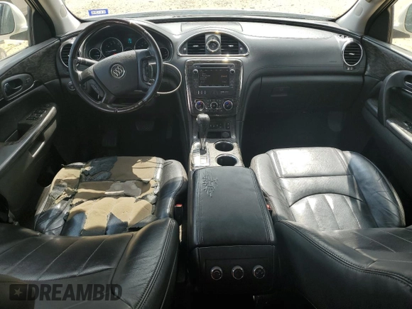 2014 Buick Enclave Leather with VIN 5GAKRBKD5EJ296646, listed as a Copart auction lot 54854175 with 154,345 mi miles and Salvage Title. Bid and sale history available at DreamBid. Image 8.
