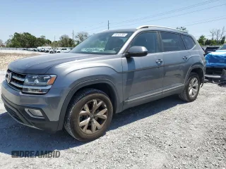 2018 Volkswagen Atlas SEL z VIN 1V2MR2CA5JC597037, wystawiony jako Copart lot #49145785 z przebiegiem 59 105 mil mil oraz Szkoda całkowita • Salvage title. Historia ofert i sprzedaży dostępna na DreamBid. Obrazek 1.