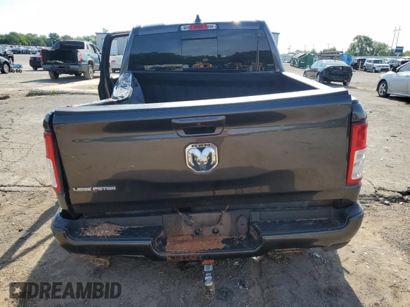 2020 Ram 1500 Lone Star with VIN 1C6RREFT3LN237625, listed as a Copart auction lot 54967085 with 121,388 mi miles and Salvage title. Bid and sale history available at DreamBid. Image 6.