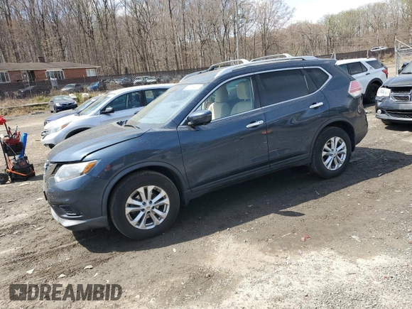 2016 Nissan Rogue SV with VIN KNMAT2MVXGP667494, listed as a Copart auction lot 50709485 with 70,187 mi miles and Salvage Title. Bid and sale history available at carsss.com. Image 1.