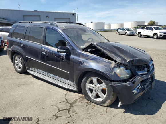 2007 Mercedes-Benz GL-Class with VIN 4JGBF71E27A274083, listed as a Copart auction lot 50779495 with NaN miles and Salvage Title. Bid and sale history available at carsss.com. Image 4.