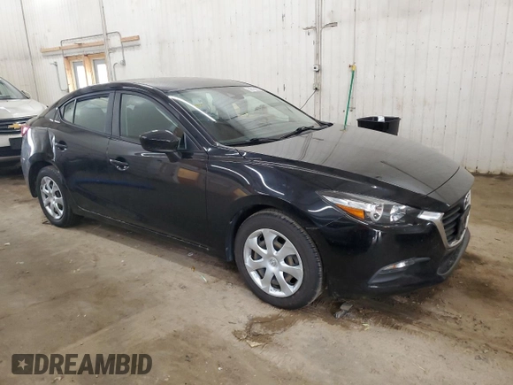 2018 Mazda 3 Sport with VIN 3MZBN1U74JM220440, listed as a Copart auction lot 52016995 with 43,577 mi miles and Salvage Title. Bid and sale history available at DreamBid. Image 4.