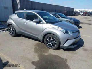 2018 Toyota C-HR XLE with VIN NMTKHMBX1JR062782, listed as a IAAI auction lot 41540049 with 56,172 mi miles. Bid and sale history available at carsss.com. Image 1.