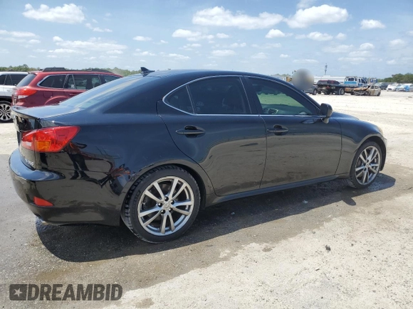 2008 Lexus IS 350 with VIN JTHBE262982015447, listed as a Copart auction lot 54685365 with 217,981 mi miles and Salvage title. Bid and sale history available at DreamBid. Image 3.